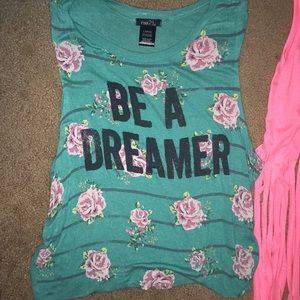 Real Blue Green Be A Dreamer Rue 21 Tank